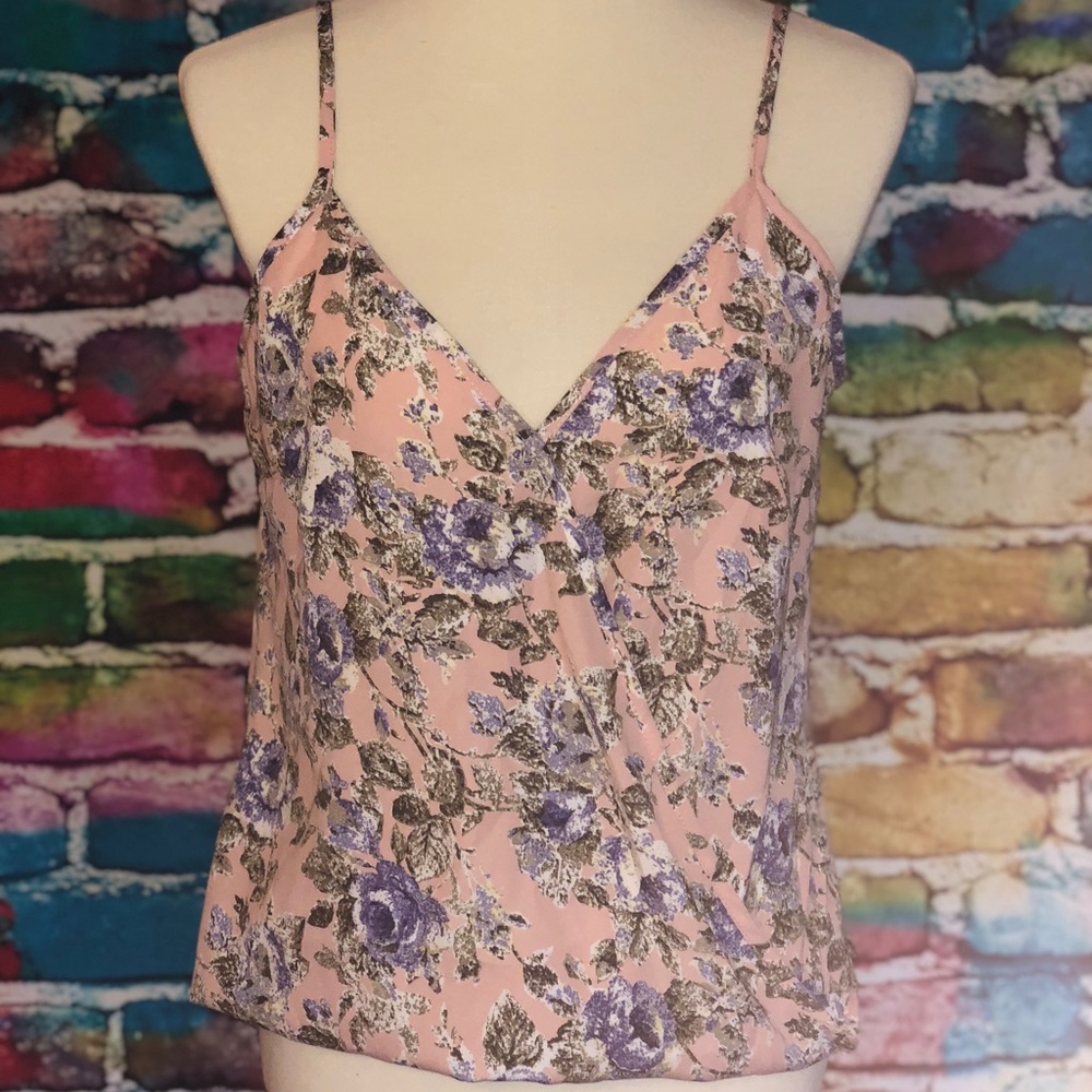 Loose fitting cross-front camisole